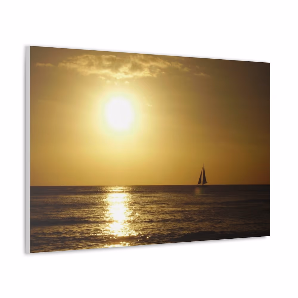 Breath Taking Hawaiian Ocean Sunset Canvas Custom canvas wall art by Jess LeFevre