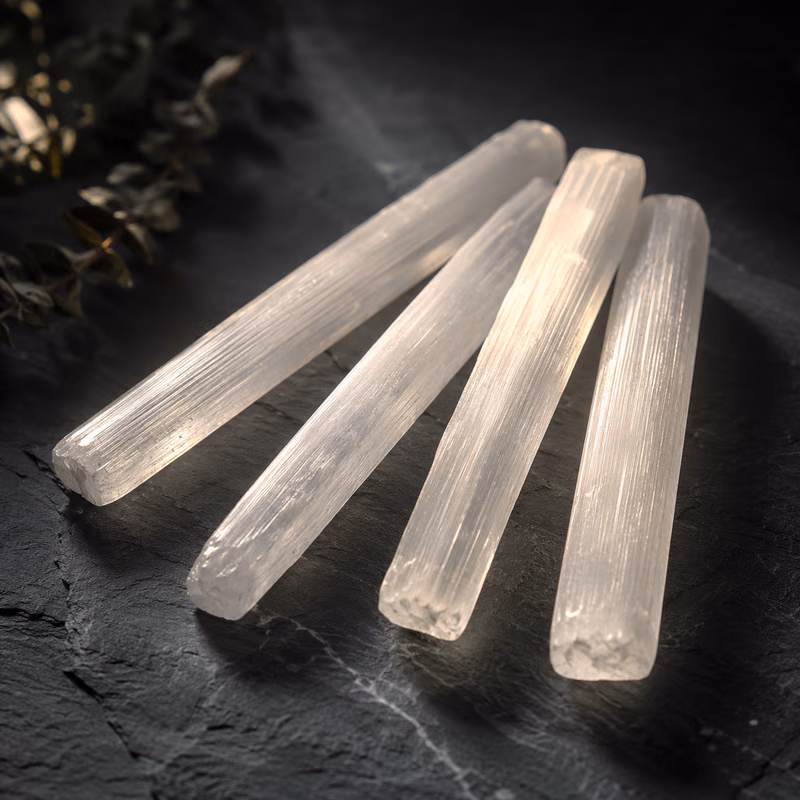 New Age Imports Selenite Sticks, 1 lb