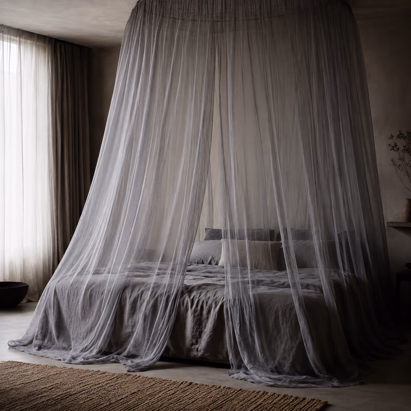 Silver Faraday EMF Bed Canopy