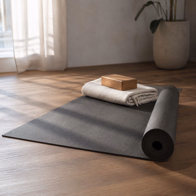 Hatha Yoga Extra Thick TPE Yoga Mat, 1/2 inch