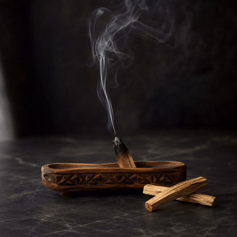 Luna Sundara Palo Santo and Incense Holder