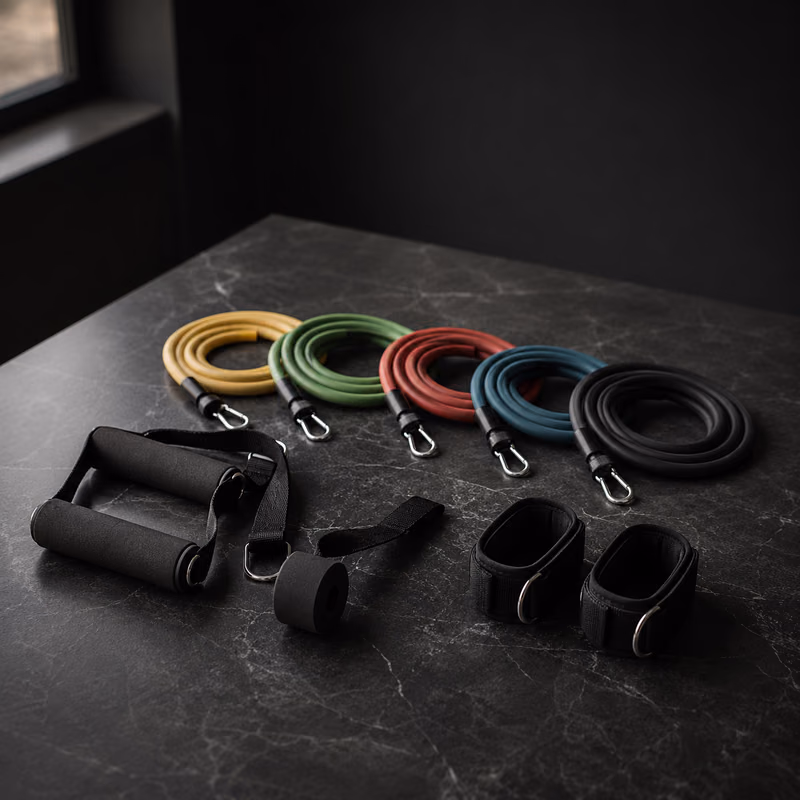 WHATAFIT Resistance Bands Set with Handles & Door Anchor